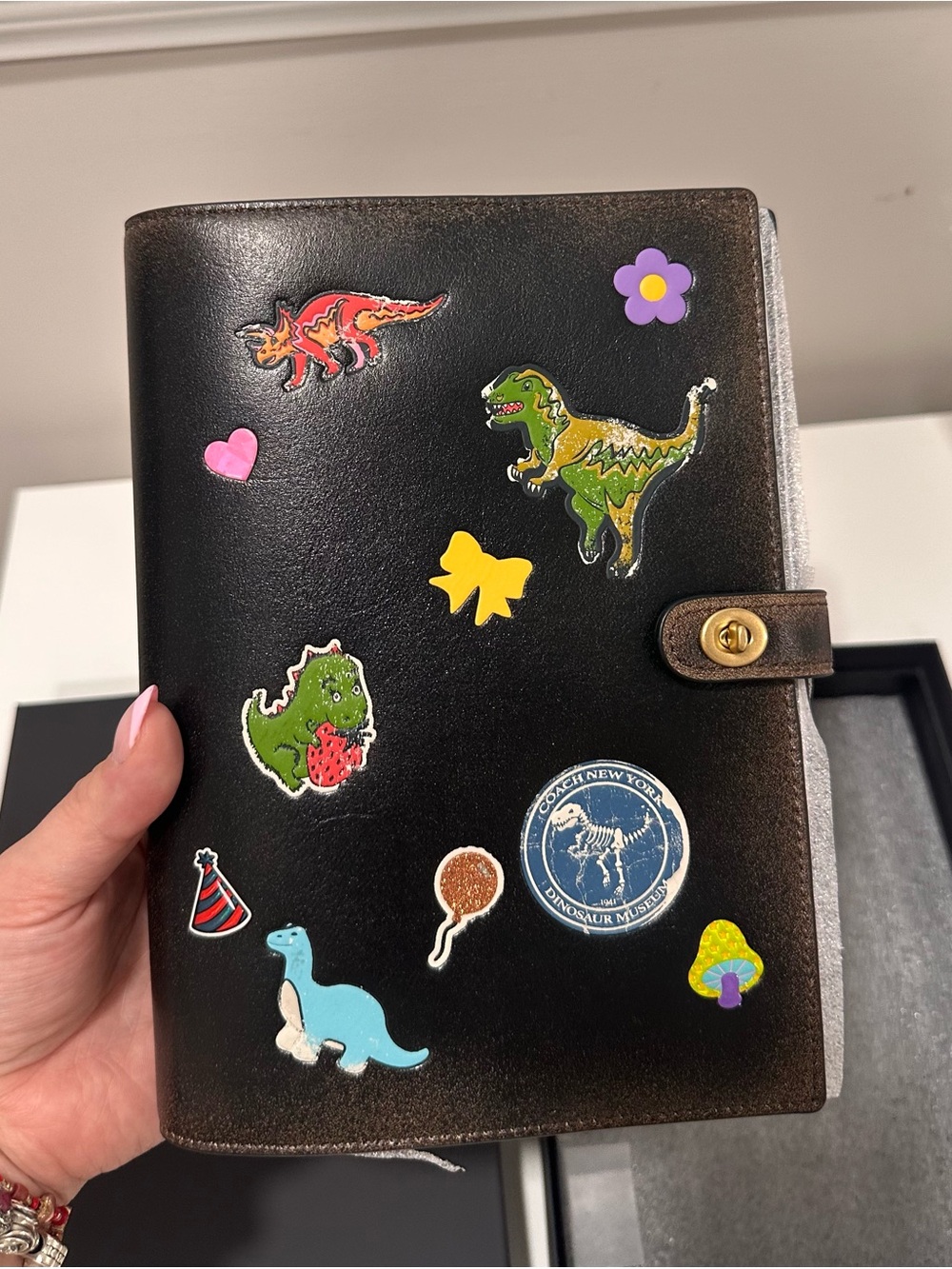 Coach Rexy 10th Anniversary Loved Leather Notebook 🦖
